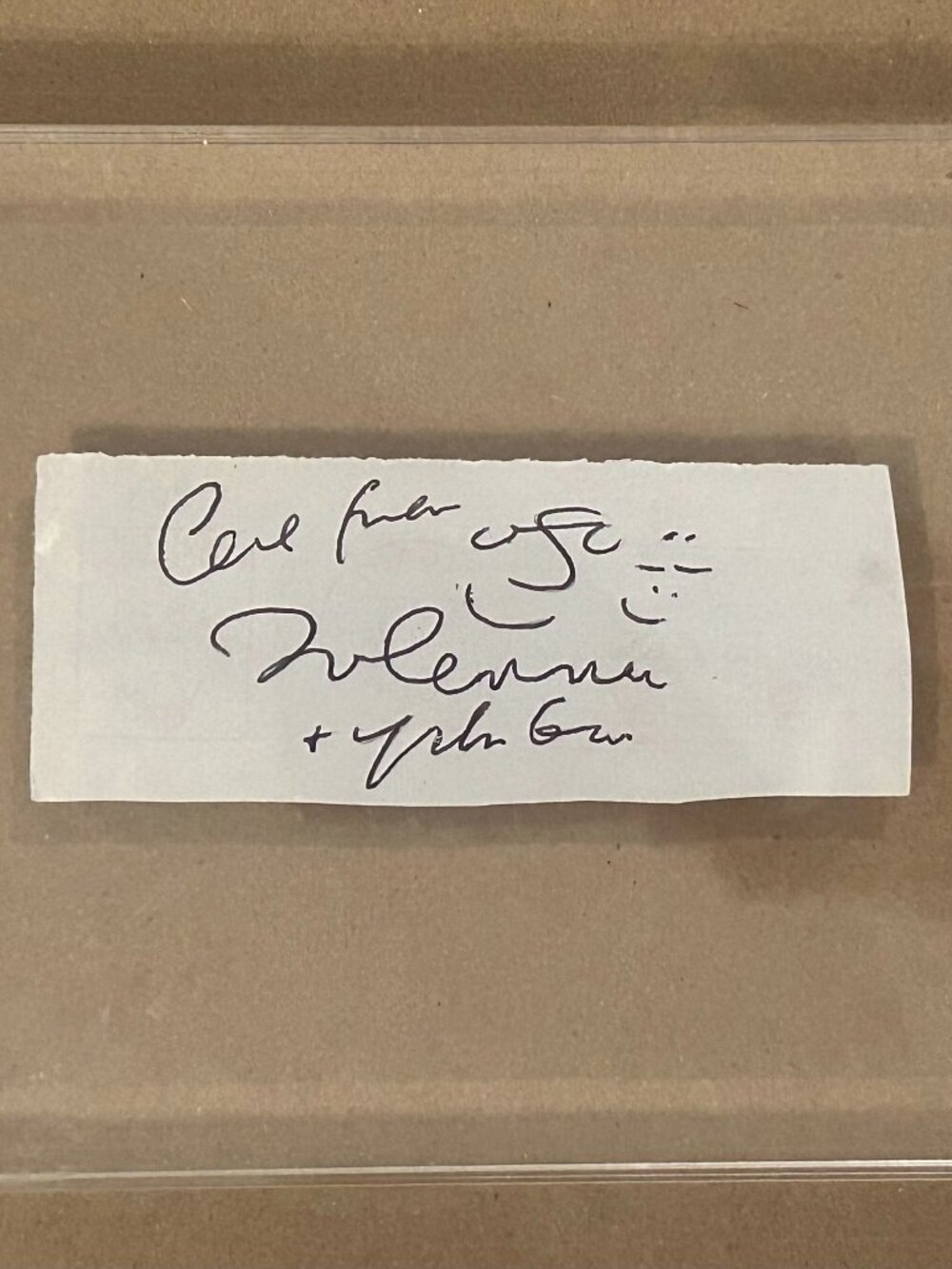 John Lennon & Yoko Ono Autograph AUTHENTICATED